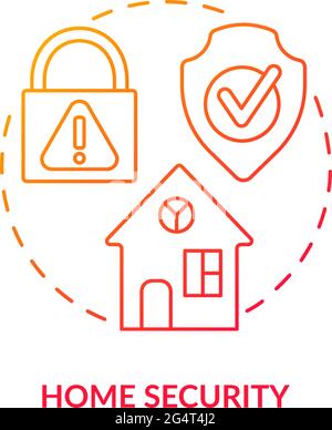 Home security concept icon Stock Vector