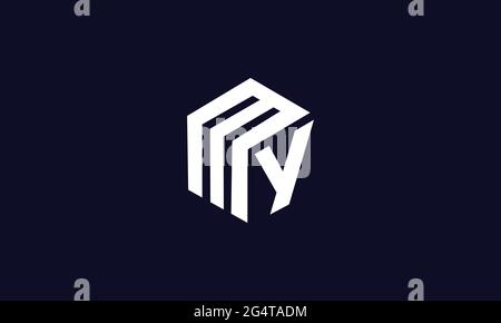 MY and YM M or Y Initial Letter Vector Logo Design For Brand Stock Vector