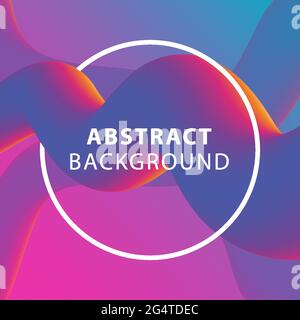 Abstract fluid 3D background gradients Stock Vector