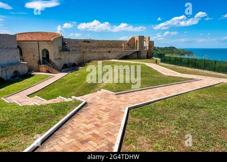 Interior of the Castello Aragonese, Ortona, Italy Stock Photo