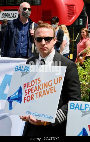 London, UK. 23rd June 2021. Travel Day of Action, College. Green, Houses of Parliament, Westminster, London. UK Credit: michael melia/Alamy Live News Stock Photo