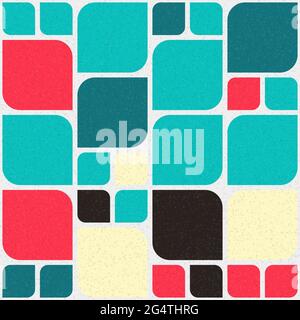 Abstract Geometric Pattern generative computational art illustration Stock Vector