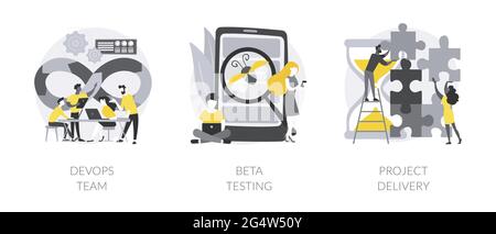 Project delivery abstract concept vector illustration Stock Vector ...