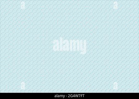 Blue color overlapping circles with a wavy design Stock Vector