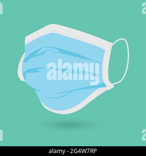 Vector mask to protect from dust, bacteria, and germs Stock Vector