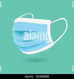 Vector mask to protect from dust, bacteria, and germs Stock Vector