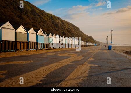 Empty Bournemouth Beach and Seafront, Due to Covid-19 restrictions during October 2020, Bournemouth, Dorset, England - 20 October 2020 Stock Photo