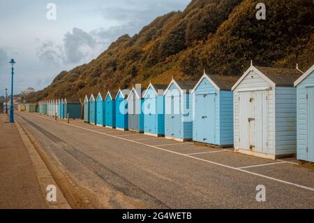 Empty Bournemouth Beach and Seafront, Due to Covid-19 restrictions during October 2020, Bournemouth, Dorset, England - 20 October 2020 Stock Photo