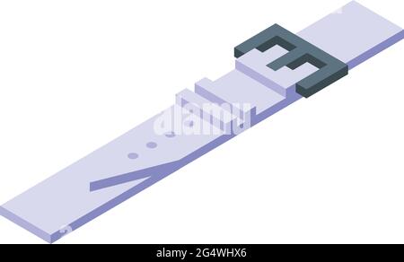 Watch strap icon isometric vector. Wrist belt. Wristwatch modern band Stock Vector