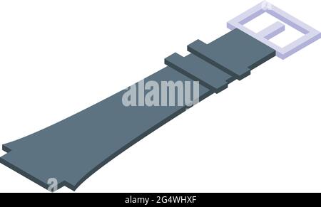 Watch belt icon isometric vector. Wrist clock band. Modern smartwatch belt Stock Vector