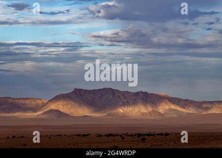 Klein-Aus Vista Lodge near Aus:  Aus mountains at the edge of the Namib desert, rainy season,   Karas Region, Namibia Stock Photo