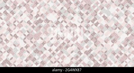 Abstract geometric seamless pattern with circle. Pastel  color background design for carpet,wallpaper,clothing,wrapping,batik,fabric Stock Vector