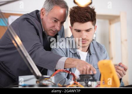 technical vocational training in industry Stock Photo