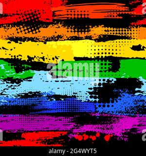 Abstract seamless background from the spots. Vector illustration Stock Vector