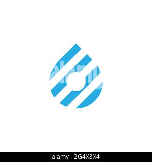 stripes geometric drop water symbol vector Stock Vector