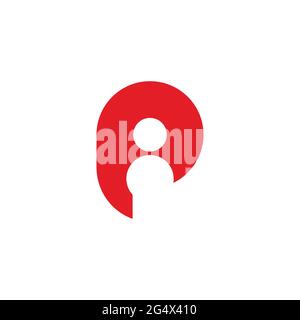 letter id simple geometric unique logo vector Stock Vector