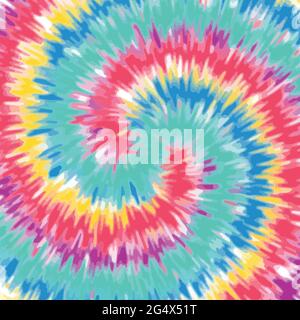 Tie dye background rainbow color swirl. colorful abstract pattern design vector Stock Vector