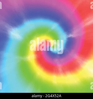 Tie dye background rainbow color swirl. colorful abstract pattern design vector Stock Vector