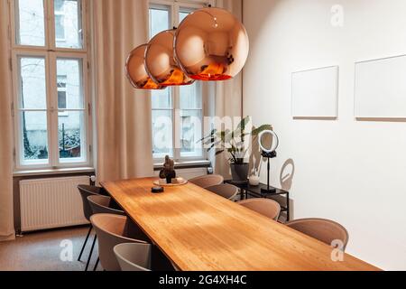Conference table in modern office Stock Photo