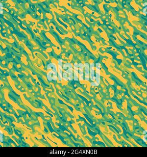 green water turing style seamless vector pattern Stock Vector