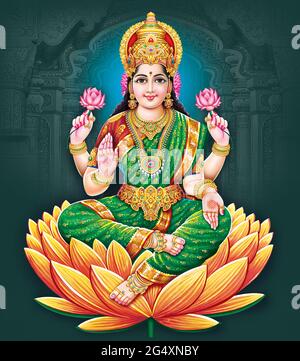 Calendar hindu god lakshmi hi-res stock photography and images - Alamy