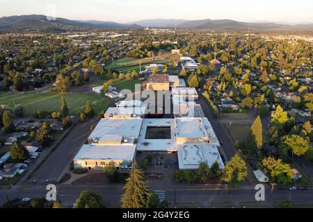 An aerial view of the Springfield High School campus, Wednesday, June ...