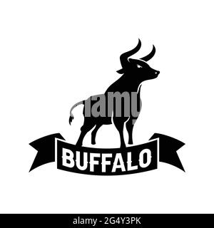 buffalo logo exclusive design inspiration Stock Vector