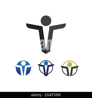 People logo, Team, Succes people work, Group and Community, Group Company and Business logo vector and design Care, Family icon Succes logo Stock Vector