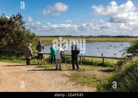 Marshside RSPB; Southport; UK Stock Photo