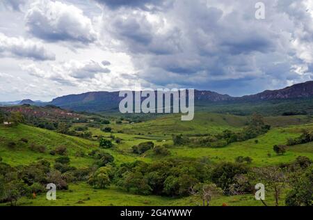 Typical countryside in Prados, Minas Gerais, Brazil Stock Photo