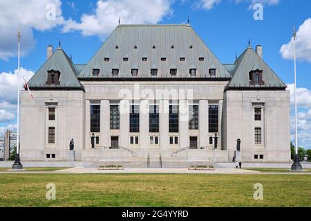 The building of the Supreme Court of Canada.  Ottawa, Canada, Stock Photo