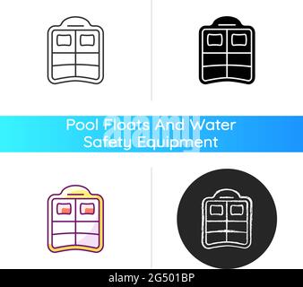 Double pool float icon Stock Vector