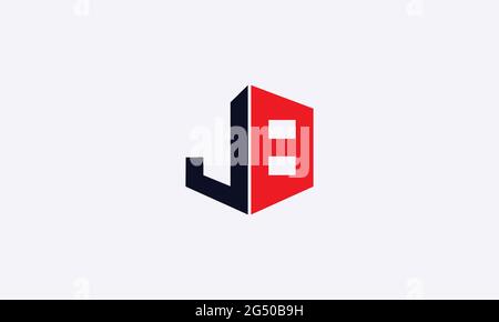 JB and BJ or B and J Abstract Letter Mark Logo Template for Business Stock Vector