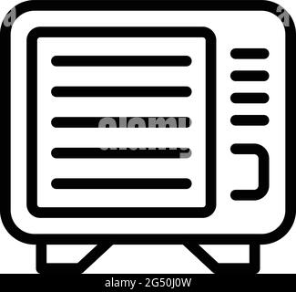 Repair old air conditioner icon. Outline Repair old air conditioner vector icon for web design isolated on white background Stock Vector