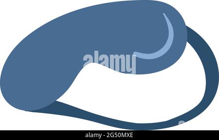Eye Mask for a good night sleep. Travel Accessories for Comfortable Flight Experience. Vector Art for Travel Essentials. Stock Vector