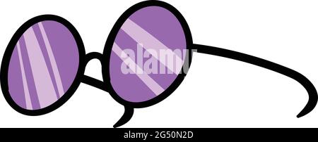 Sun Glasses for a Sunny Summer Beach Day Vector Isolated on White Background. Travel Accessories for backpackers. Vector Art for Travel Essentials. Stock Vector
