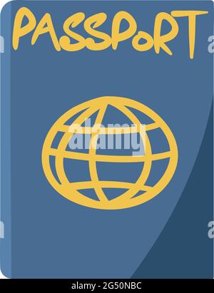 Passport Vector Isolated on White Background. Travel Essential Documents. Travel around the globe with your legal documents. Stock Vector