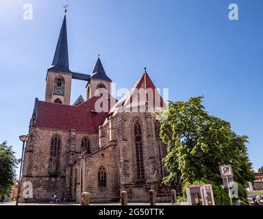 City church in Halberstadt Saxony-Anhalt Stock Photo