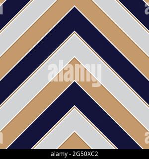 Chevron Diagonal striped seamless pattern background suitable for fashion textiles, graphicsChe Stock Vector