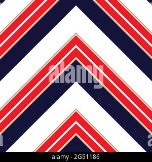 Chevron Diagonal striped seamless pattern background suitable for fashion textiles, graphicsChe Stock Vector