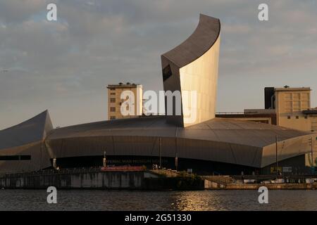 Imperial War Museum North IWM, Salford Quays, Manchester, UK Stock Photo