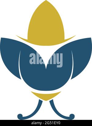 Fireflies icon logo simple design vector template illustration Stock Vector