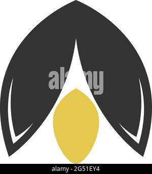 Fireflies icon logo simple design vector template illustration Stock Vector