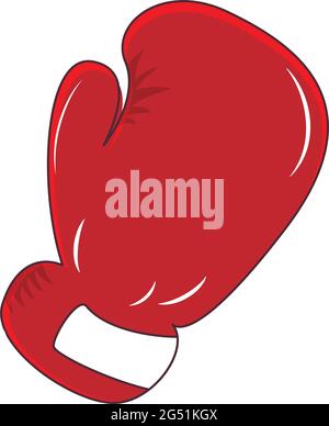 Isolated red boxing glove icon Stock Vector