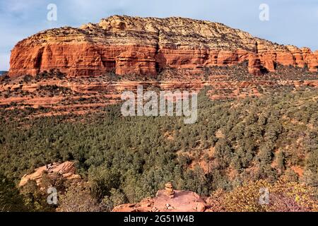 Desert scenery view from the Devil’s Bridge, Sedona, Arizona, U.S.A Stock Photo