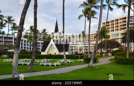 Grand Wailea Waldorf Astoria Resort. Stock Photo