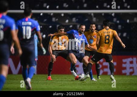 Buriram, Thailand. 06th July, 2021. Dejan Damjanovic of Kitchee SC seen in  action during the AFC Champions League 2021 Group J match between Port FC  and Kitchee SC at Buriram Stadium. (Final