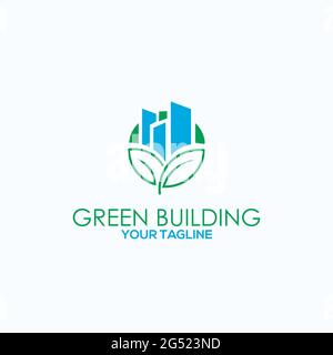 green building logo eco friendly exclusive design inspiration Stock Vector