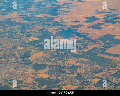 Aerial view of the Oakdale city at California Stock Photo - Alamy