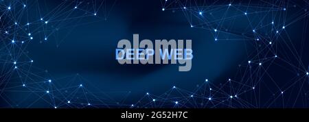 Technology abstract lines and dots connection background. Connection digital data and big data concept. Digital data visualization. Vector Stock Vector